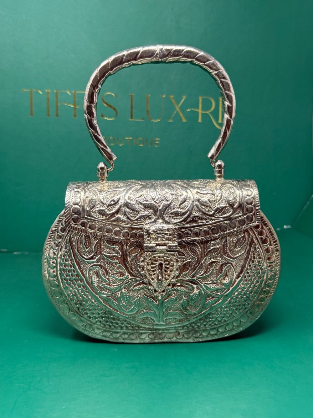Ishhaara | Exclusive Hand Carved High Quality German Silver Purse